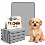 CoolShields Washable Pee Pads for Dogs, Ultra-Absorbent Reusable Waterproof Puppy Pad for Crates, Playpens, Carpets, and Floors—Ideal for Dogs, Cats, and Small Pets