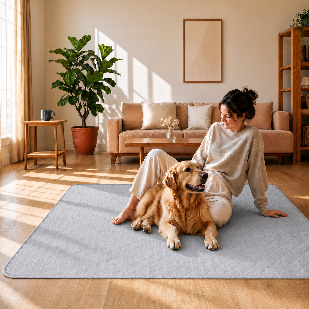 CoolShields Washable Pee Pads for Dogs, Ultra-Absorbent Reusable Waterproof Puppy Pad for Crates, Playpens, Carpets, and Floors—Ideal for Dogs, Cats, and Small Pets