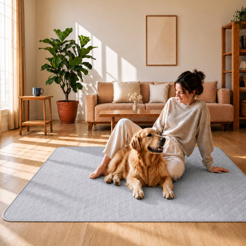 CoolShields Washable Pee Pads for Dogs, Ultra-Absorbent Reusable Waterproof Puppy Pad for Crates, Playpens, Carpets, and Floors—Ideal for Dogs, Cats, and Small Pets