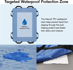 CoolShields Positioning Bed Pad with 8 Reinforced Handles, Washable Waterproof Transfer & Sliding Sheet for Repositioning, Turning & Everyday Care